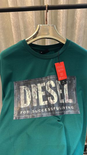 DIESE_L LOGO PRINT PREMIUM HALF SLEEVES GREEN IMPORTED TSHIRT
