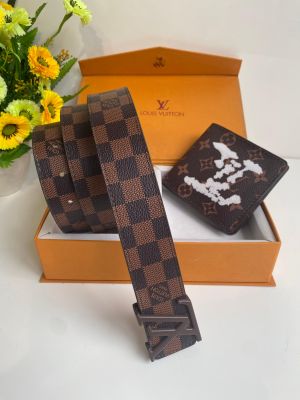 LOUIS_VUITTON BELT WALLET COMBO WID OG BOX CARD DUST BAG