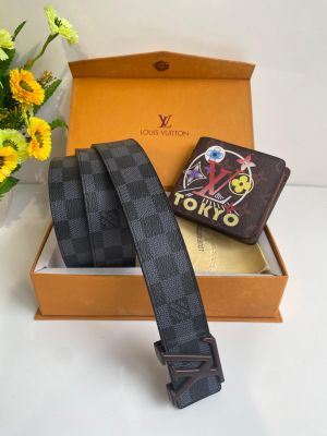 LOUIS_VUITTON BELT WALLET COMBO WID OG BOX CARD DUST BAG