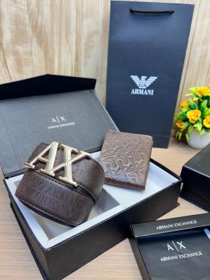 ARMANI_Premium_Belt_&_wallet_Combo_C418