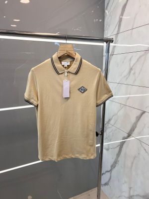 Lacost e Premium Polo With Embroidery Logo And 240 GSM Interlock Cotton Lycra Fabric Beige 1130
