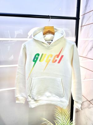 Gucc i White Imported Printed Super Premium Hoodie F1367-WHI-M