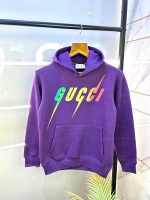 Gucc i Purple Imported Printed Super Premium Hoodie F1367-PUR-M