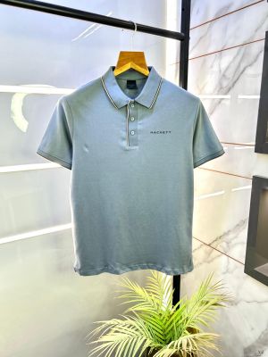 Aston Martin Hacket t Grey Polo Premium Collar Neck T-shirt F2668-GY