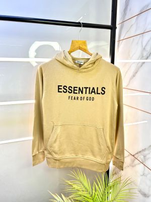 Essential Fear Of God Khakhi Printed Super Premium Hoodie F1300-KHA