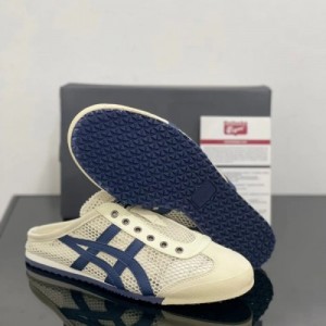 Onitsuk_a Tiger Mexico 66 Sabot Half Cut Shoe Sneaker Cream Navy