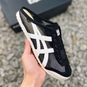 Onitsuk_a Tiger Mexico 66 Sabot Half Cut Shoe Sneaker Black White Fix