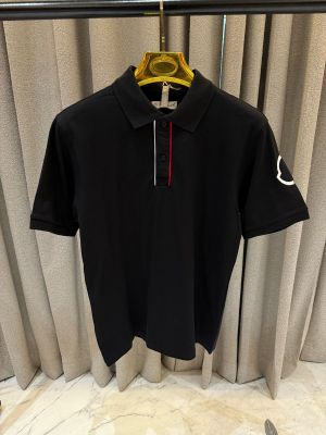 SALE Moncle_r Polo T-shirt Black 