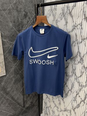Sale.Nike.Swoosh.Imported.Cotton.Lycra.Fabric.Embossed.Printed.T-Shirt.NK01