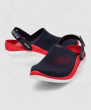 Croc.ss  Lite Ride 360 Navy Red Carry Bag Og box