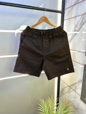 Ralph_Lauren Polo Imported Dark Brown Premium Cotton Shorts F2576-DB