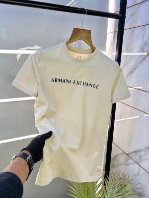 Arman_i Exchange Beige Premium Round Neck Printed T-shirt F2509-BE