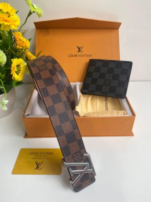 LOUIS_VUITTON BELT WALLET COMBO WID OG BOX CARD DUST BAG