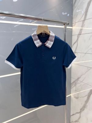 Fred Perr y Inkblue Premium Polo T shirt With 240 gsm Pique fabric with Collar Design and Embroidered Logo 2738