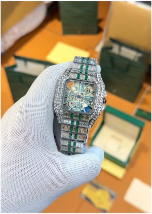 Cartie_r Santos Diamond Silver Green - J125