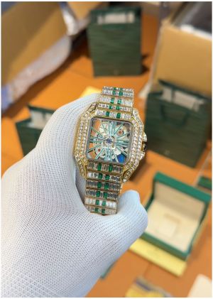 Cartie_r Santos Diamond Gold Green - J126