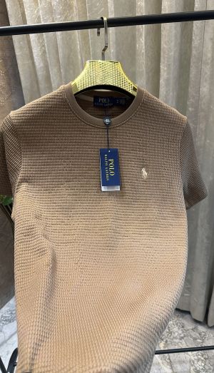 POLO RALPH_LAUREN KNIT JACQUARD LOGO PREMIUM HALF SLEEVES TSHIRT