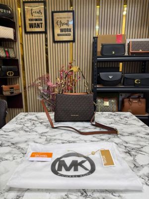 Michael_Kors Shoulder Satchel Bag With Dust Bag (Brown)