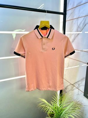 Fred Perry Pink Polo Premium Collar Neck T-shirt F2662-PI
