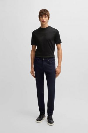 Hugo Bos s x Porsche Black Premium Imported 240 GSM Interlock Lycra Fabric Round Neck Tshirt with Embroidered Logo 2820 