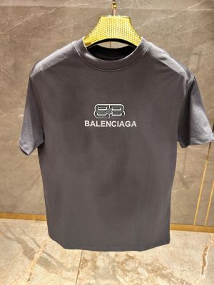 BALENCIAG_A GREY FRONT PRINT PREMIUM TSHIRT