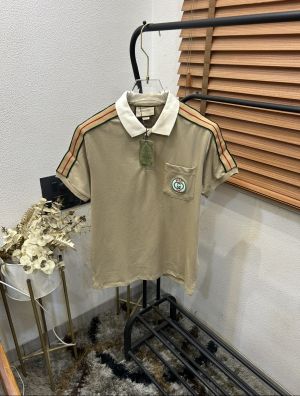 Gucc_i GG Pocket Printed Imported Very Premium Polo T-shirt