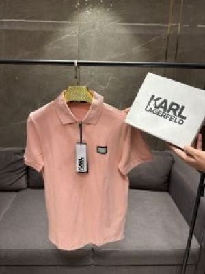  SALE KARL LAGERFELD PINK PREMIUM POLO WITH BOX