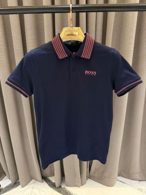 Boss Chest Logo Polo T-shirt Navy