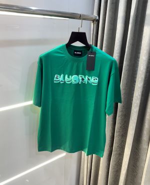 Bluorng Green Embossed Print Imported Oversized T-Shirt