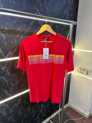 SALE Hugo_Boss Premium Store Article Round Neck Tshirt No Return No Exchange On This Product 