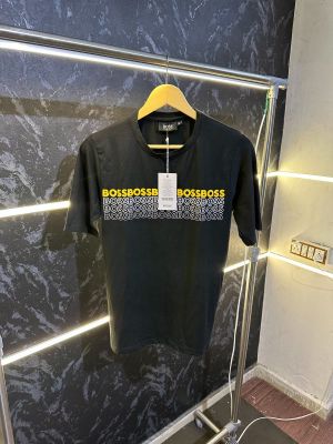 SALE Hugo_Boss Premium Store Article Round Neck Tshirt No Return No Exchange On This Product