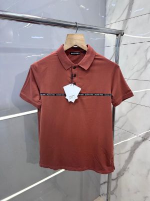 Balmai n Brown with Strip Chest Polo T-shirt (382)
