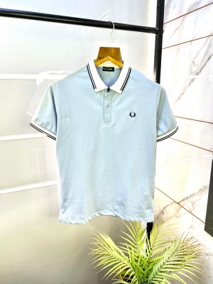 Fred Perry Sky Polo Premium Collar Neck T-shirt F2687-SK