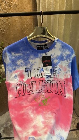 TRUE RELIGION TIE-DYE LOGO PRINTED PREMIUM TSHIRT