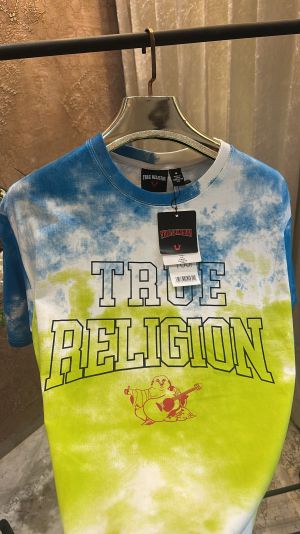 TRUE RELIGION TIE-DYE LOGO PRINTED PREMIUM TSHIRT
