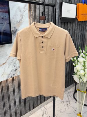 TOMMY.HILFIGER.IMPORTED.FRONT.EMBOSSED.LOGO.VERY.PREMIUM.POLO.NECK.TSHIRT.
