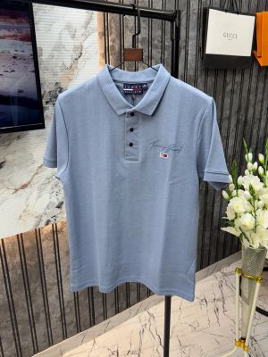 .TOMMY.HILFIGER.IMPORTED.FRONT.EMBOSSED.LOGO.VERY.PREMIUM.POLO.NECK.TSHIRT.