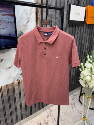 .TOMMY.HILFIGER.IMPORTED.FRONT.EMBOSSED.LOGO.VERY.PREMIUM.POLO.NECK.TSHIRT.