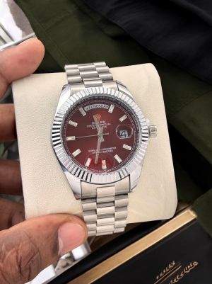 Rolex_day_date_silver_brown
