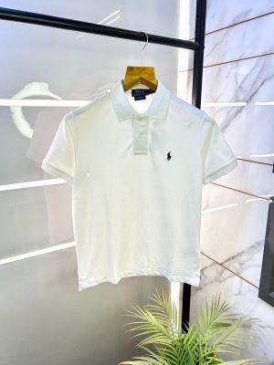 Ralph_Lauren Polo White Premium Collar Neck T-shirt F2644-WH