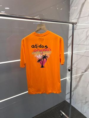Adida_s Oversized Front Back Logo Printed T-shirt (186)