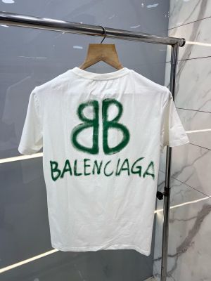 Balenciag a White Back Print Designer Imported T-Shirt (1250)