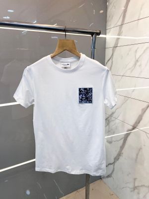 Lacost e White Premium Round Neck Tshirt Brand Printed Logo 2284