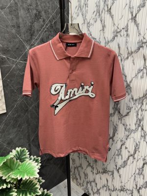 AMIRI.IMPORTED.FRONT.HEAVY.PATCH.VERY.PREMIUM.POLO.NECK.TSHIRT