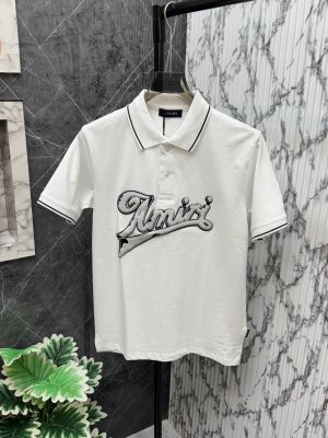 AMIRI.IMPORTED.FRONT.HEAVY.PATCH.VERY.PREMIUM.POLO.NECK.TSHIRT