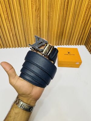 LV LOUIS VUITTO_N BLUE PREMIUM QUALITY AUTOMATIC LOCK BELT