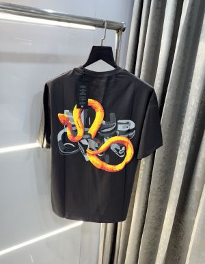 Bluorng Dark Grey Embossed Print Imported Oversized T-Shirt