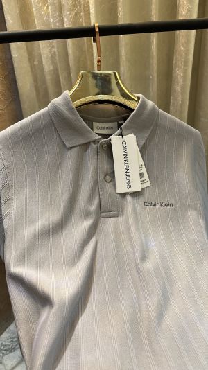 CALVIN_KLEIN LOGO STICHED PREMIUM HALF SLEEVES POLO TSHIRT