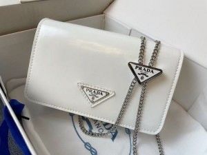 PRAD_A LUXURY SLING BAG WITH OG BOX AND DUST BAG PREMIUM QUALITY (WHITE) DAMAGE BOX 