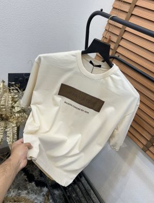 Loui_s Vuitton Turkey Imported Jute Embroidered Premium Drop Shoulder T-shirt (DN567)